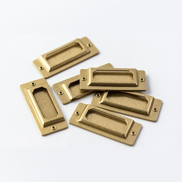 Traveler's Company | Placas de Rótulo Brass Label Plate