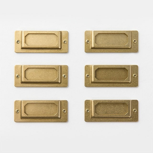 Traveler's Company | Placas de Rótulo Brass Label Plate