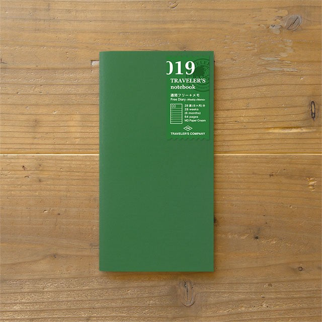 Traveler's Company | Recambio Regular 019 Planificador Semanal + Notas