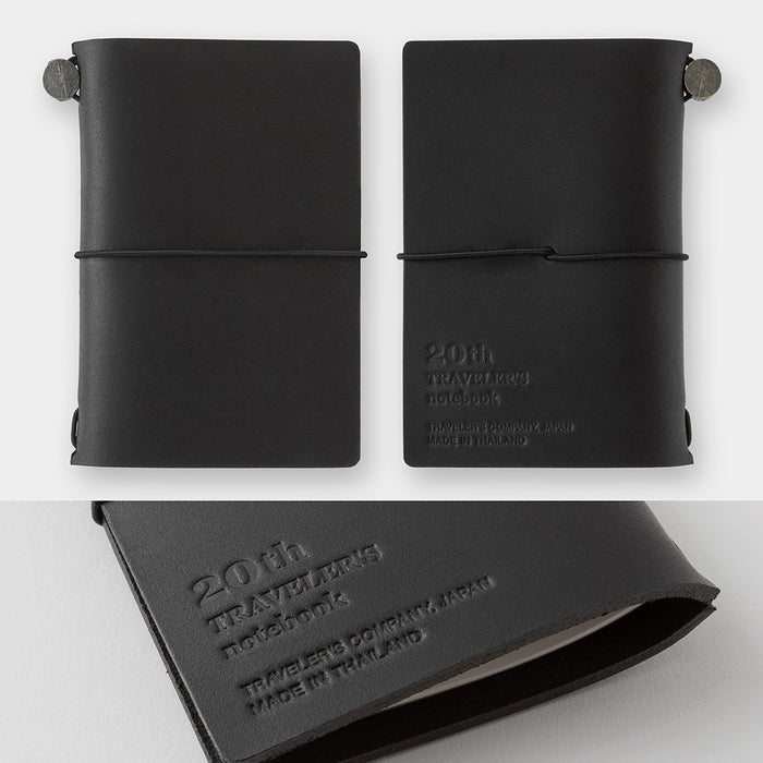 Traveler's Company | Set Cuaderno Traveler's Notebook Card 20º Aniversario Black