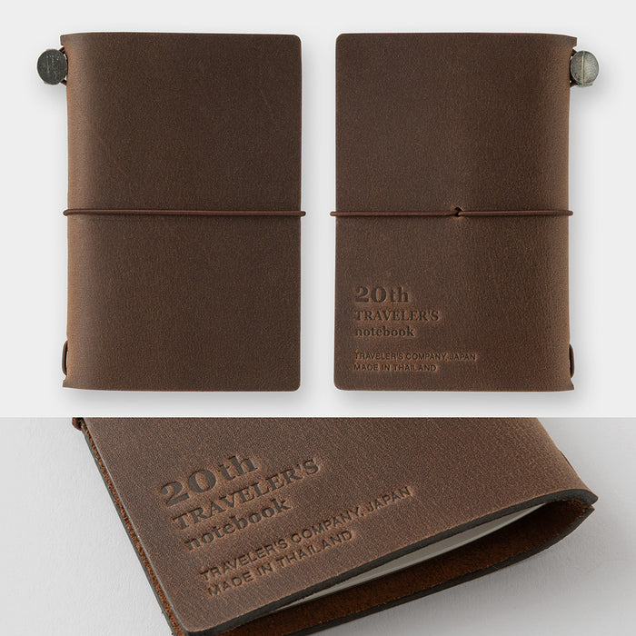 Traveler's Company | Set Cuaderno Traveler's Notebook Card 20º Aniversario Brown