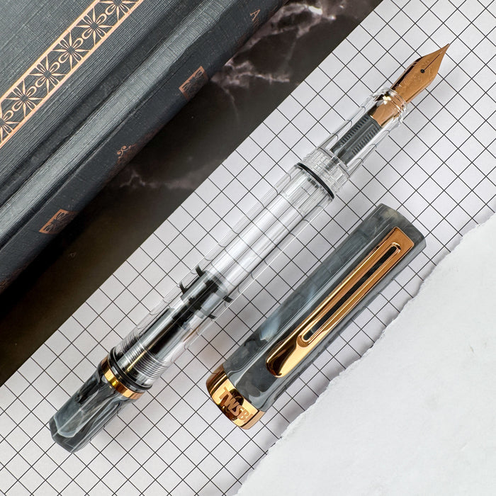 TWSBI Eco Fountain Pen - Black Marble w/Bronze