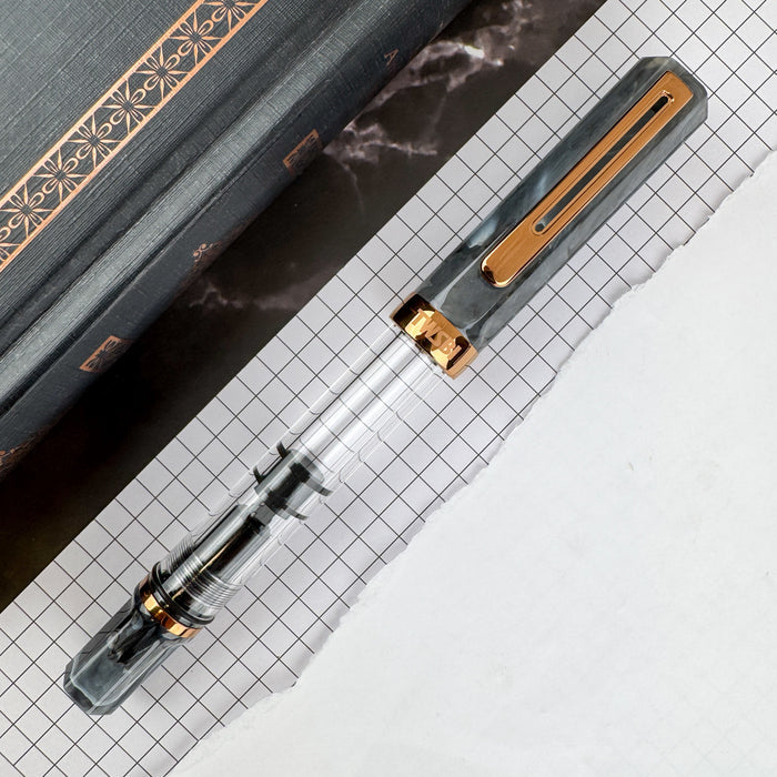 TWSBI Eco Fountain Pen - Black Marble w/Bronze