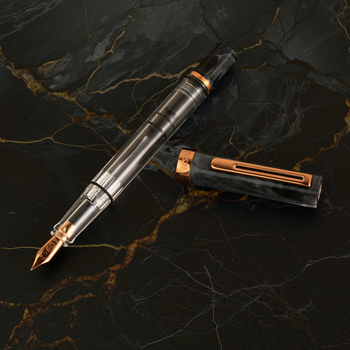 TWSBI Eco Fountain Pen - Black Marble w/Bronze
