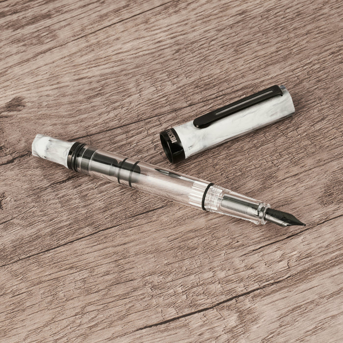 TWSBI Eco Fountain Pen - Carrara w/Onyx