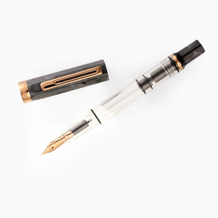 TWSBI | Pluma Estilográfica ECO Black Marble With Bronze EF