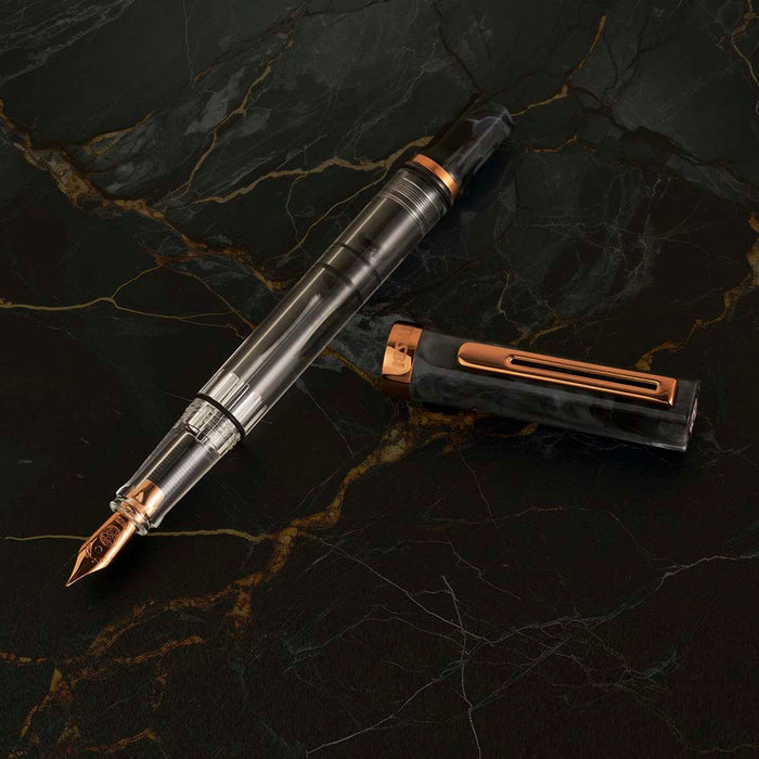 TWSBI | Pluma Estilográfica ECO Black Marble With Bronze EF