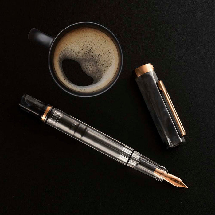 TWSBI | Pluma Estilográfica ECO Black Marble With Bronze F