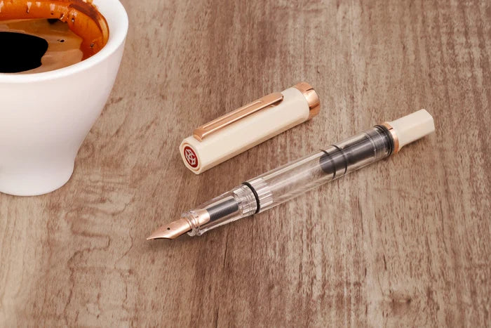 TWSBI | Pluma Estilográfica ECO Cream With Rose Gold F