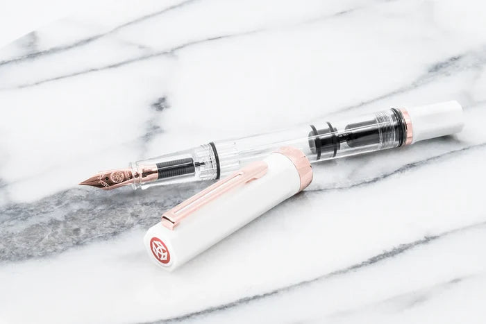TWSBI | Pluma Estilográfica ECO White With Rose Gold EF