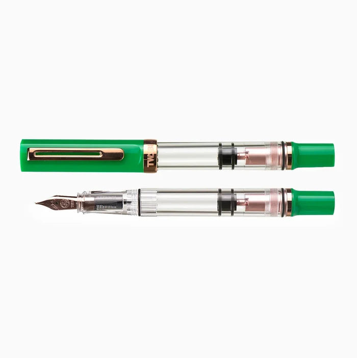 TWSBI | Set Pluma Estilográfica ECO T Royal Jade F con Tinta Midnight Blue