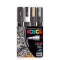 Uni POSCA PC-5M Water-Based Paint Markers (4 Pack)