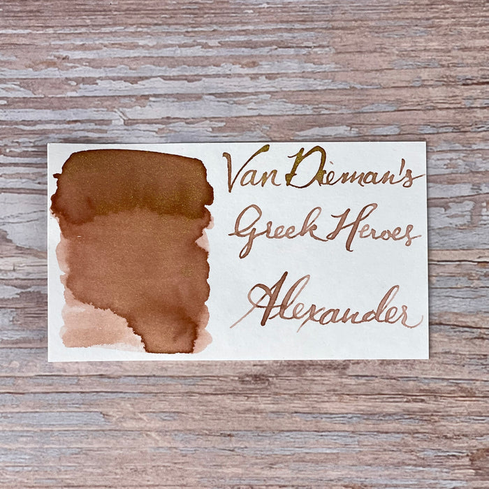 Van Dieman's Greek Heroes - Alexander Shimmering 30ml Bottled Ink