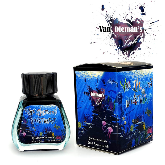 Van Dieman's Underwater - Bioluminescence - Shimmering 40ml Bottled Ink