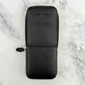 Visconti Leather 3 Pen Holder - Black