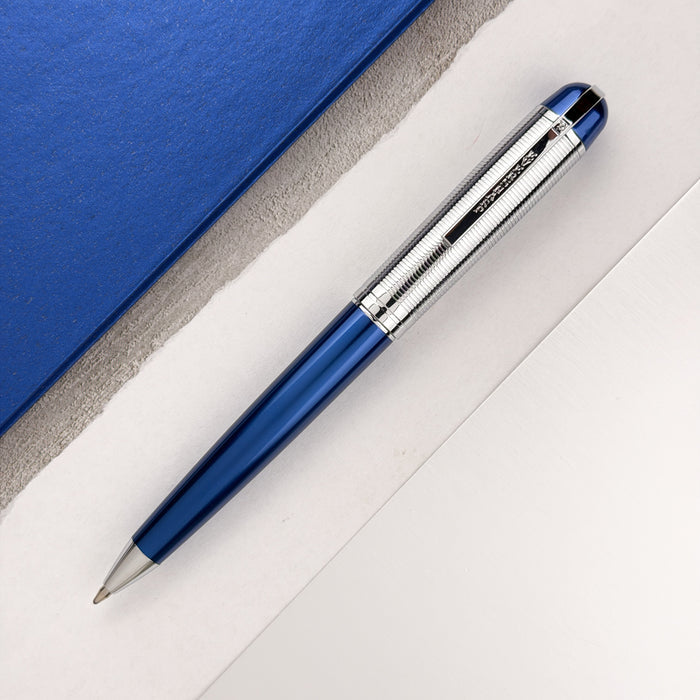 Wahl Eversharp Skyline Ballpoint Pen - Blue w/Silver Trim