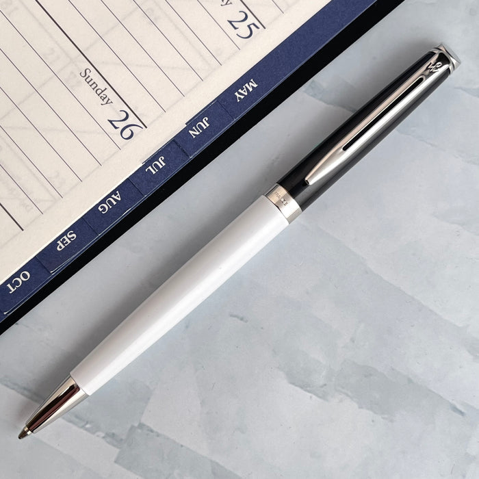 Waterman Hemisphere Color Block Ballpoint Pen - Black / White (Special Edition)
