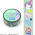 World Craft | Moomin Flower Light Green Clear Tape