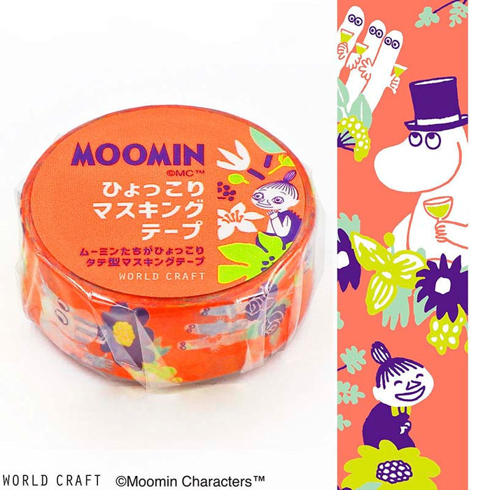 World Craft | Moomin Flower Orange Washi Tape