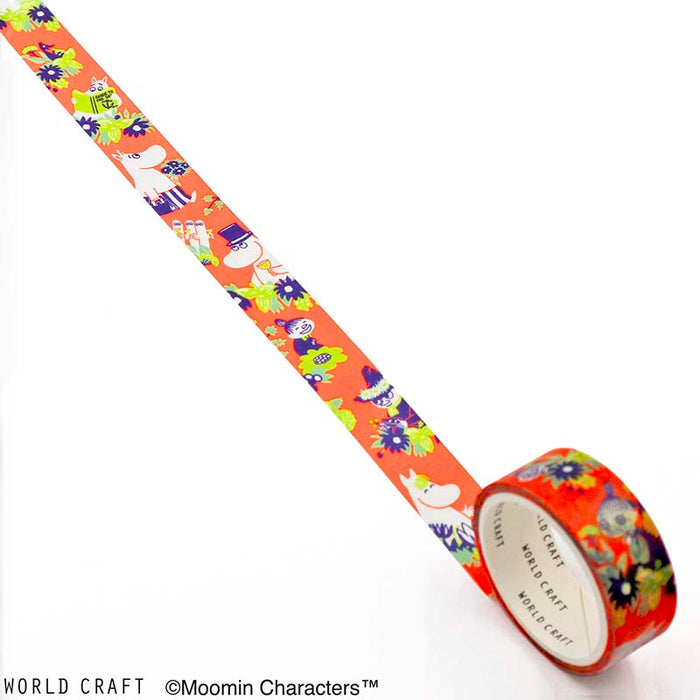 World Craft | Moomin Flower Orange Washi Tape