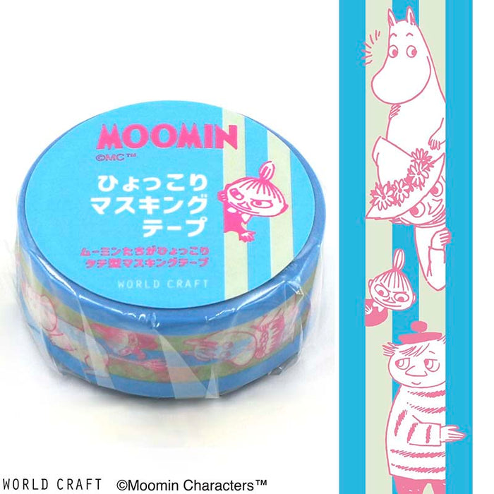 World Craft | Moomin Striped Blue Washi Tape