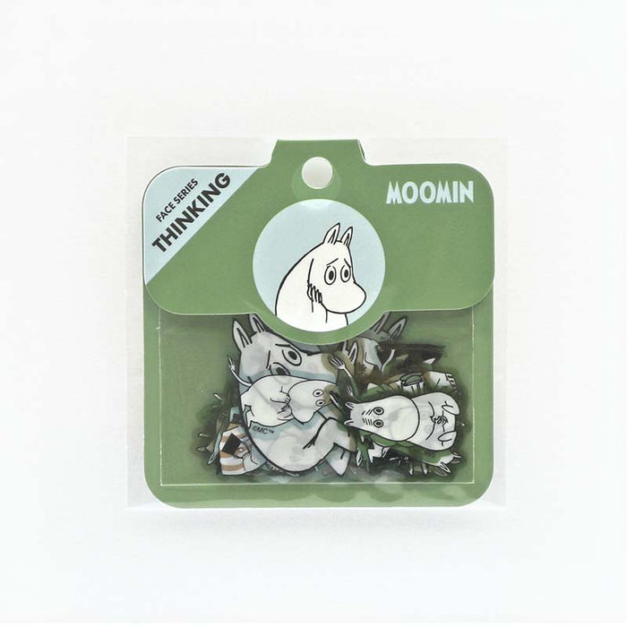 World Craft | Pegatinas Flake Moomin Face Series Thinking