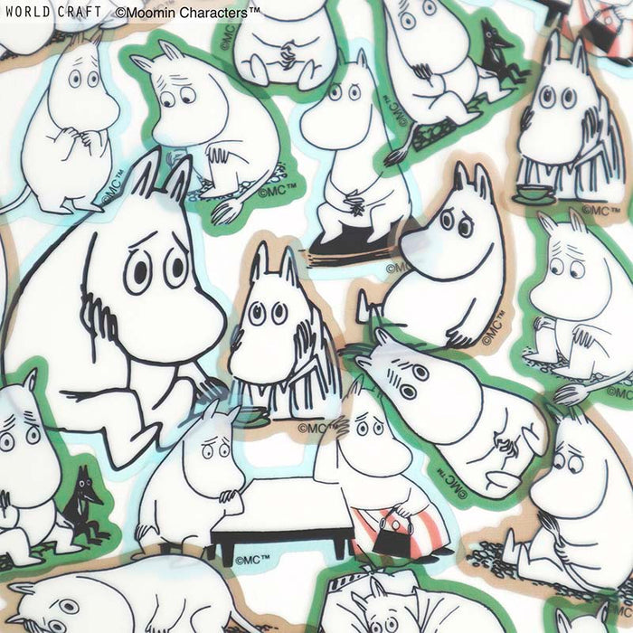 World Craft | Pegatinas Flake Moomin Face Series Thinking