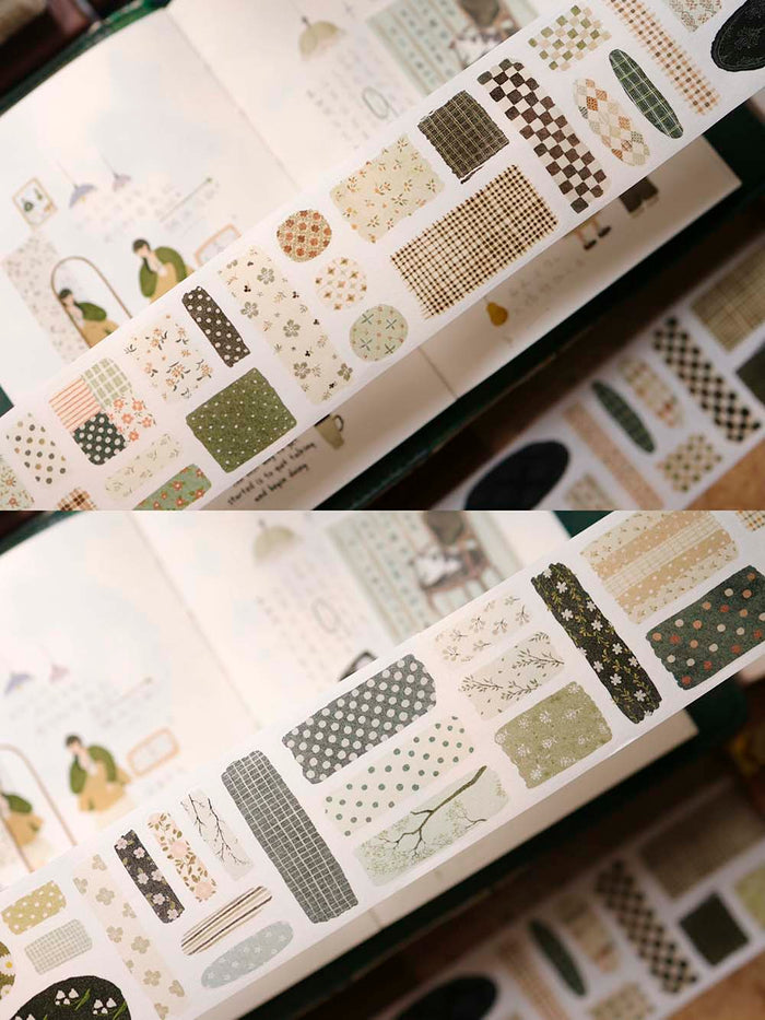 YiEr | Pegatinas en Rollo Floral Patchwork
