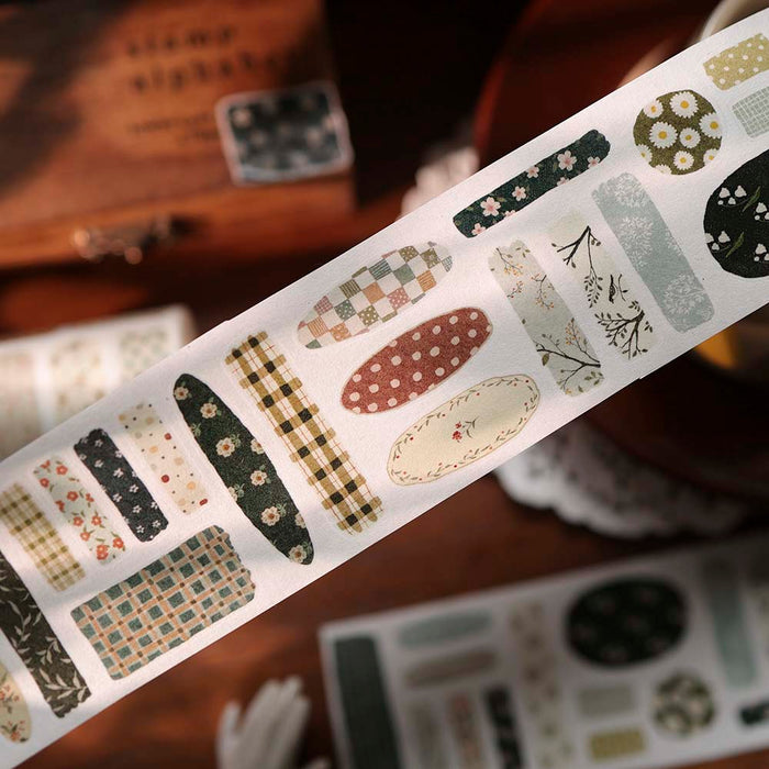 YiEr | Pegatinas en Rollo Floral Patchwork