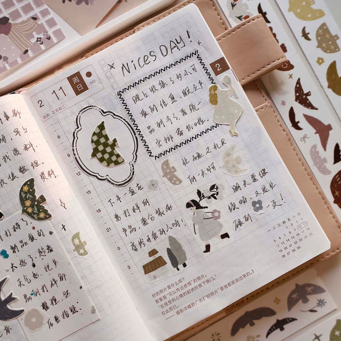 YiEr | Pegatinas en Rollo Rainbow Birds