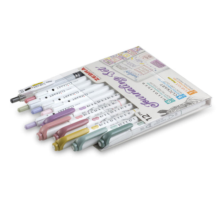 Zebra Journaling Set Assorted (12 Pack)
