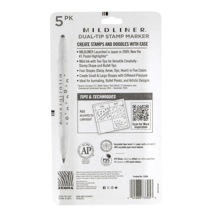 Zebra Mildliner Dual-Tip Stamp Marker