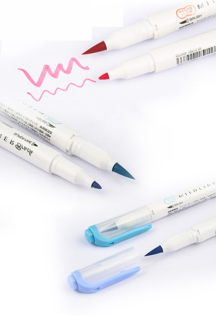 Zebra | Pack de Rotuladores Pincel Mildliner Pastel (Nuevo Packaging)