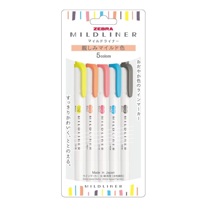 Zebra | Pack de Subrayadores Mildliner Soft (Nuevo Packaging)