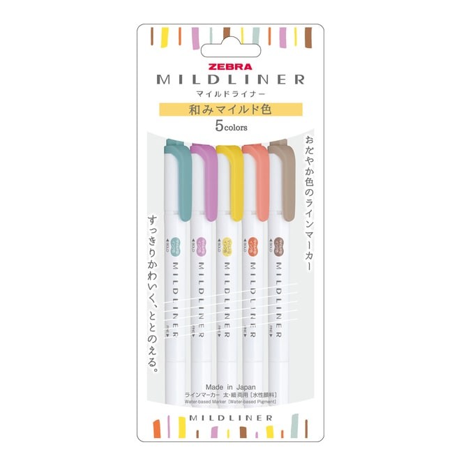 Zebra | Pack de Subrayadores Mildliner Warm (Packaging Nuevo)