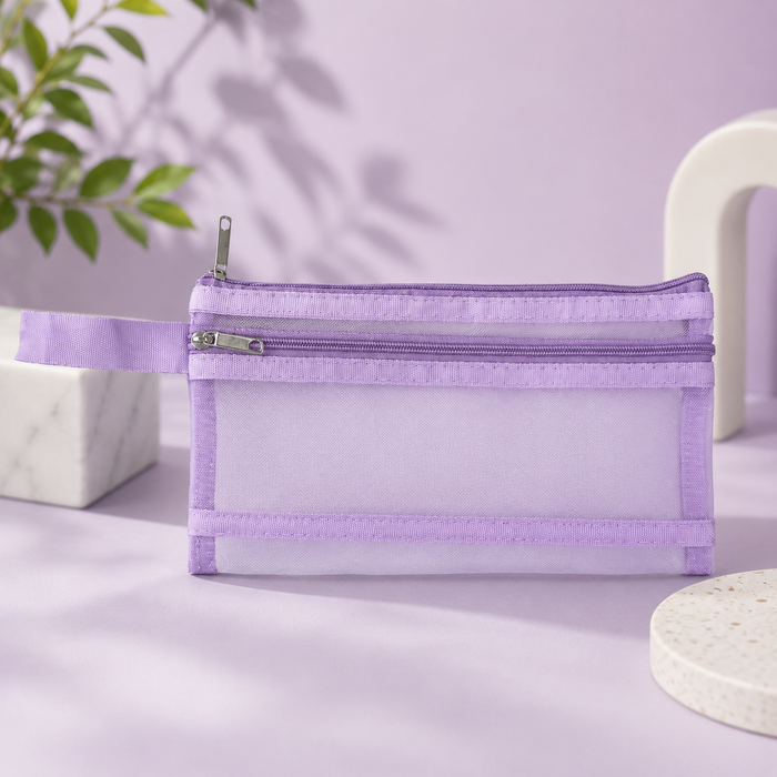 Zesto A6 Mesh Zipper Pouch (135 × 220 mm)